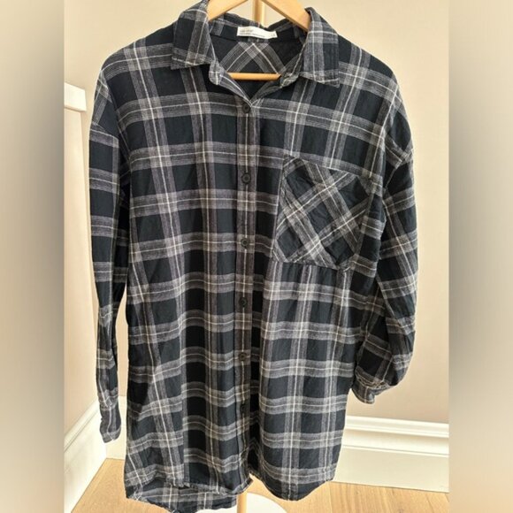 Oak + Fort Plaid Button-Down Shirt – Size Small - Picture 4 of 5
